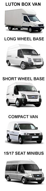 Picture of different types of vans